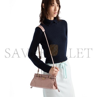 PRADA BONNIE SMALL LEATHER SHOULDER BAG 1BH215 (26*14*12cm)